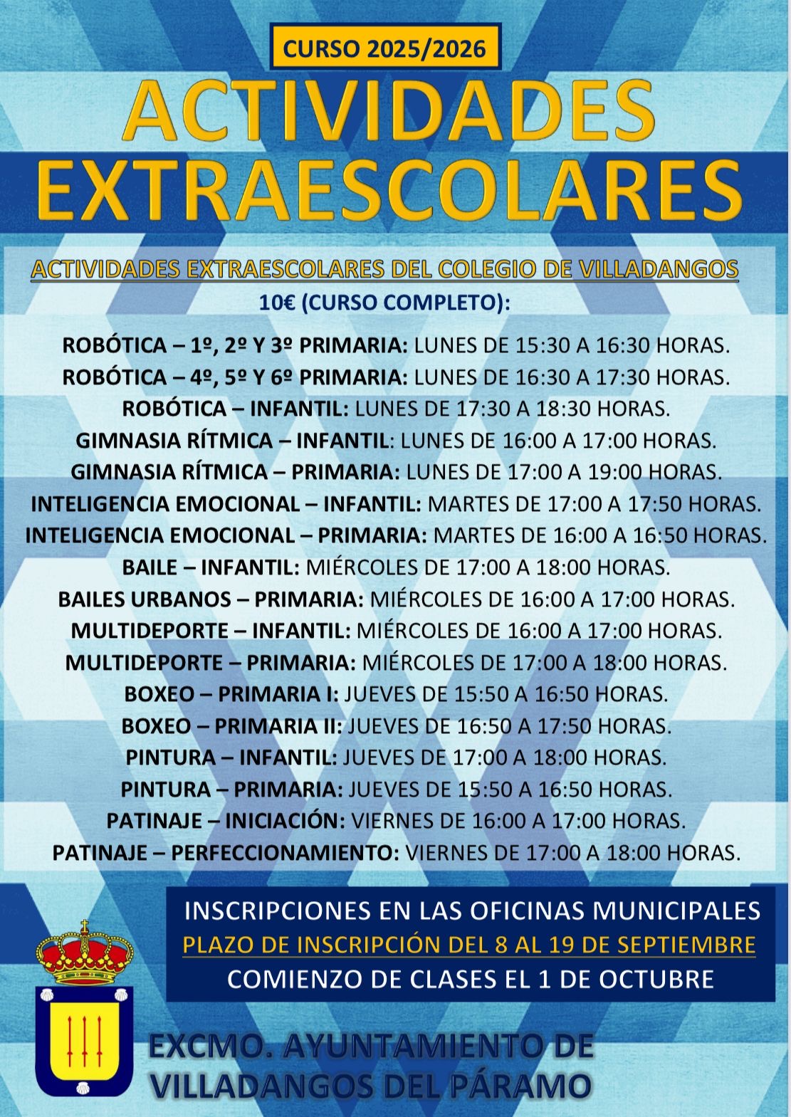 extraescolares 2025